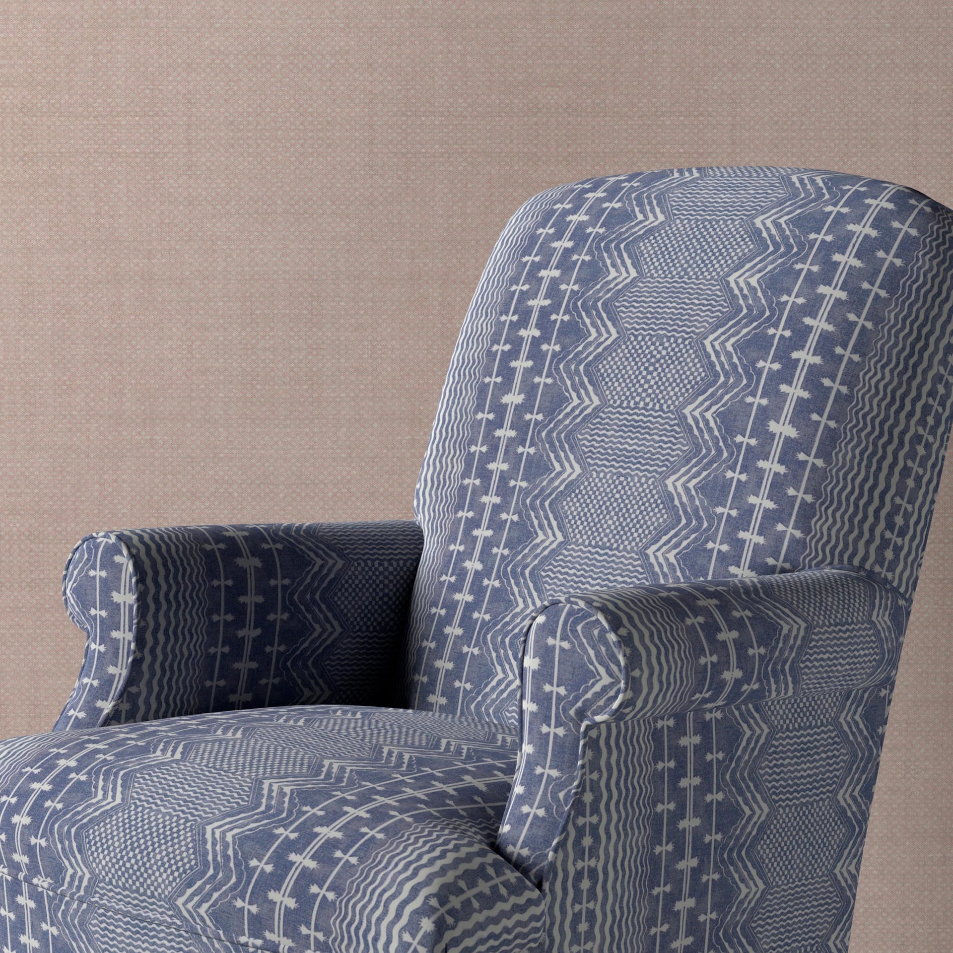 Abbey Stripe Fabric 008