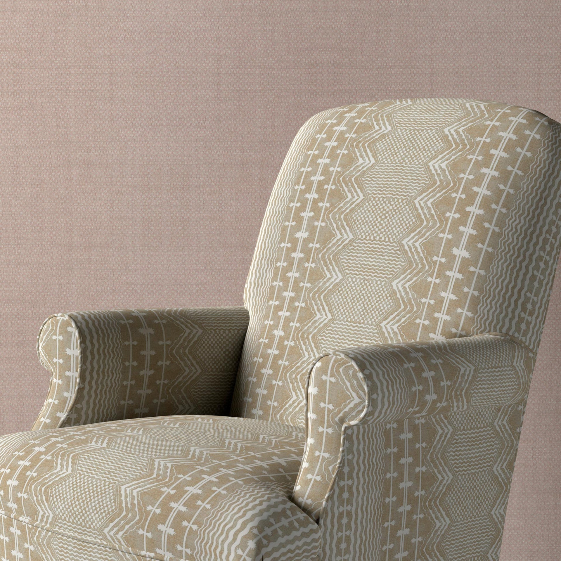 Abbey Stripe Fabric 010