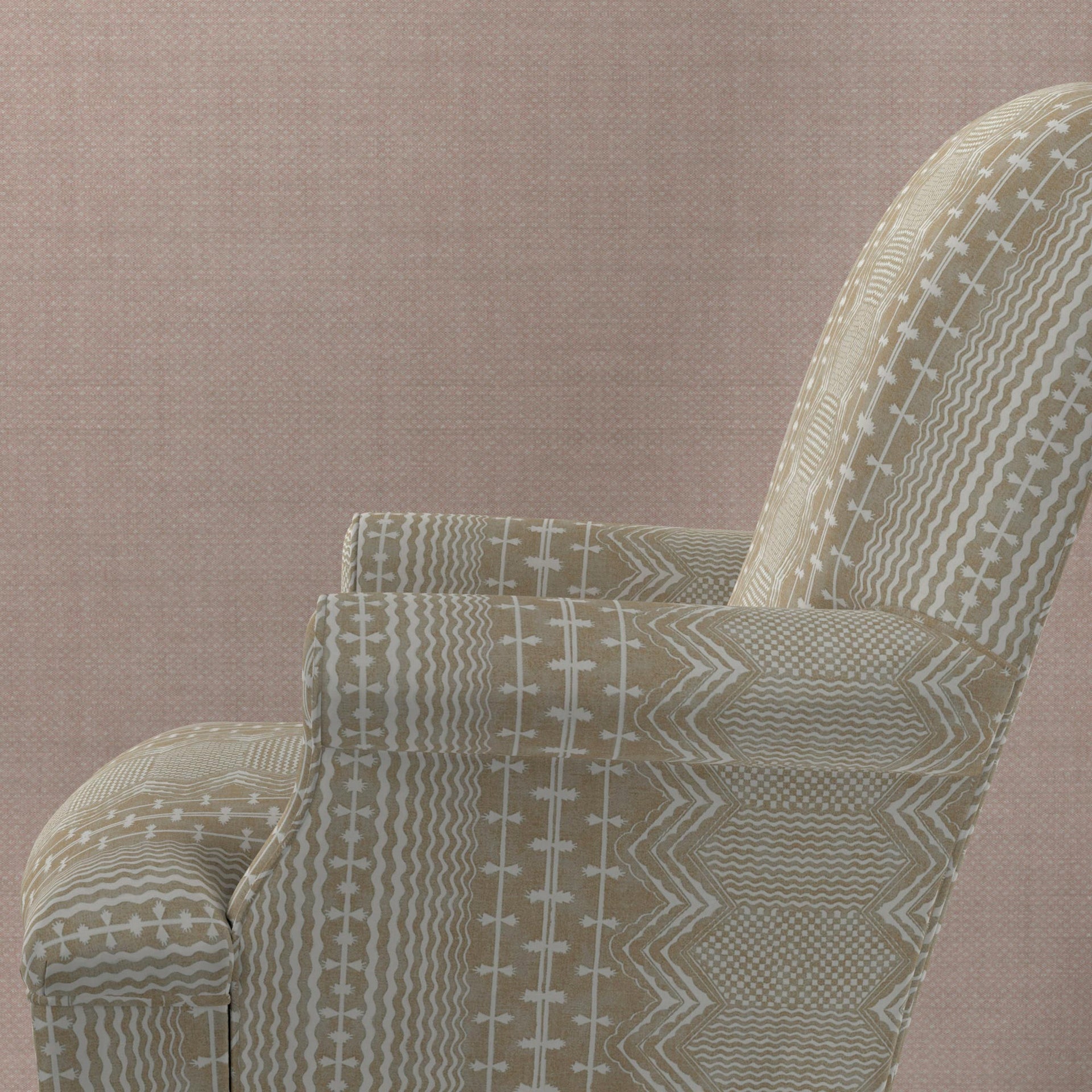 Abbey Stripe Fabric 010