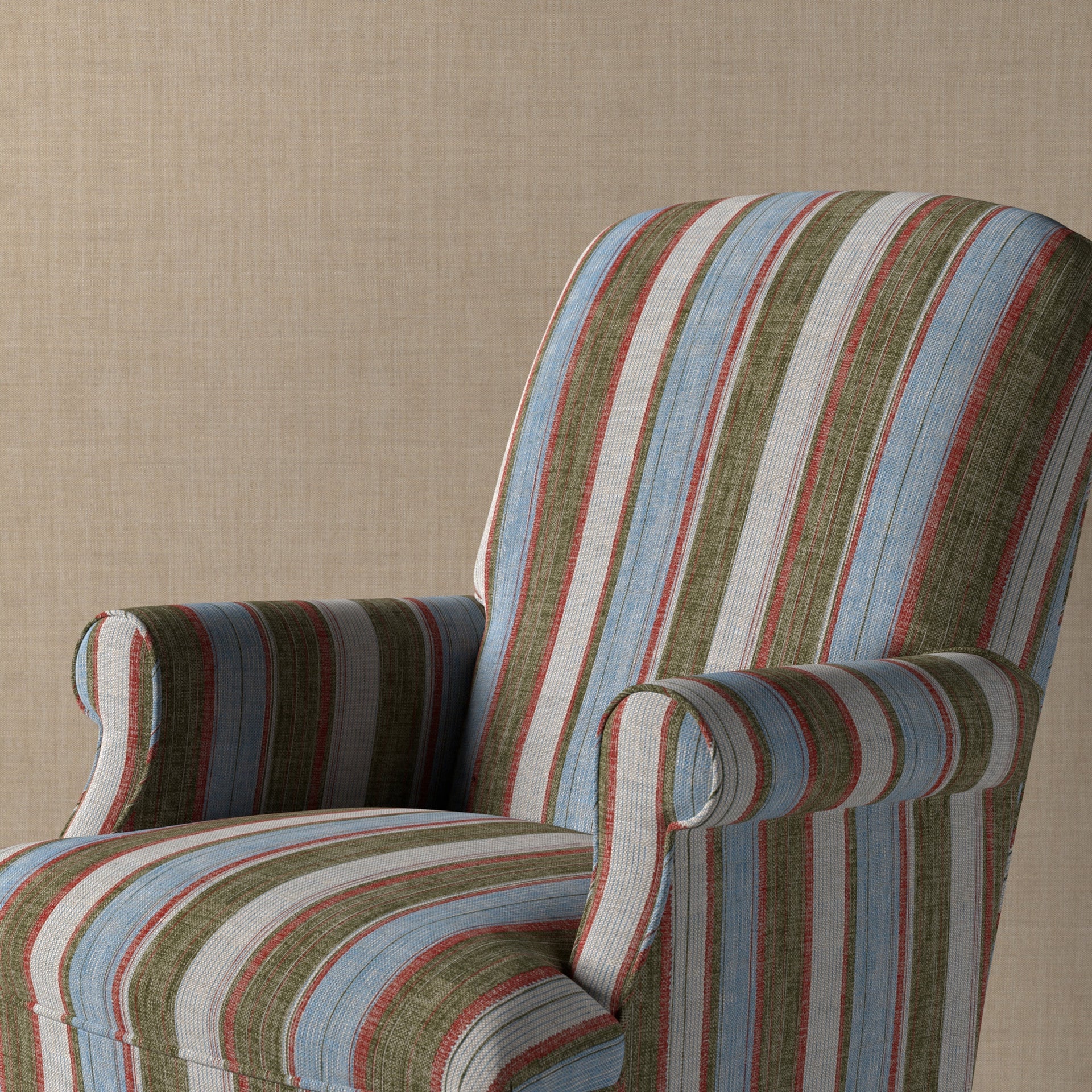 Carskiey Broad Stripe Fabric 040
