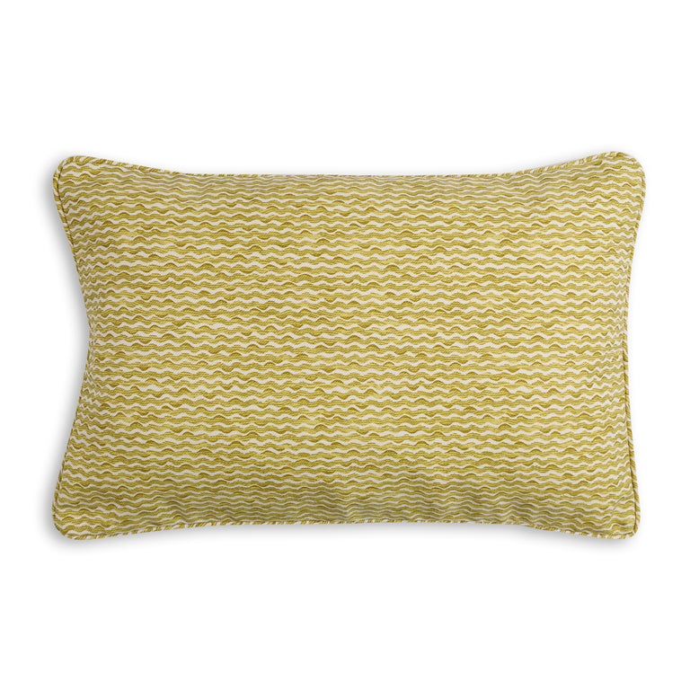Oblong Outdoor Cushion in Yellow Popple