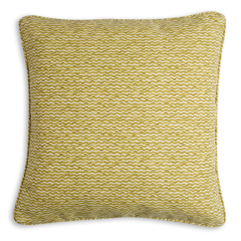 Square Outdoor Cushion in Yellow Popple