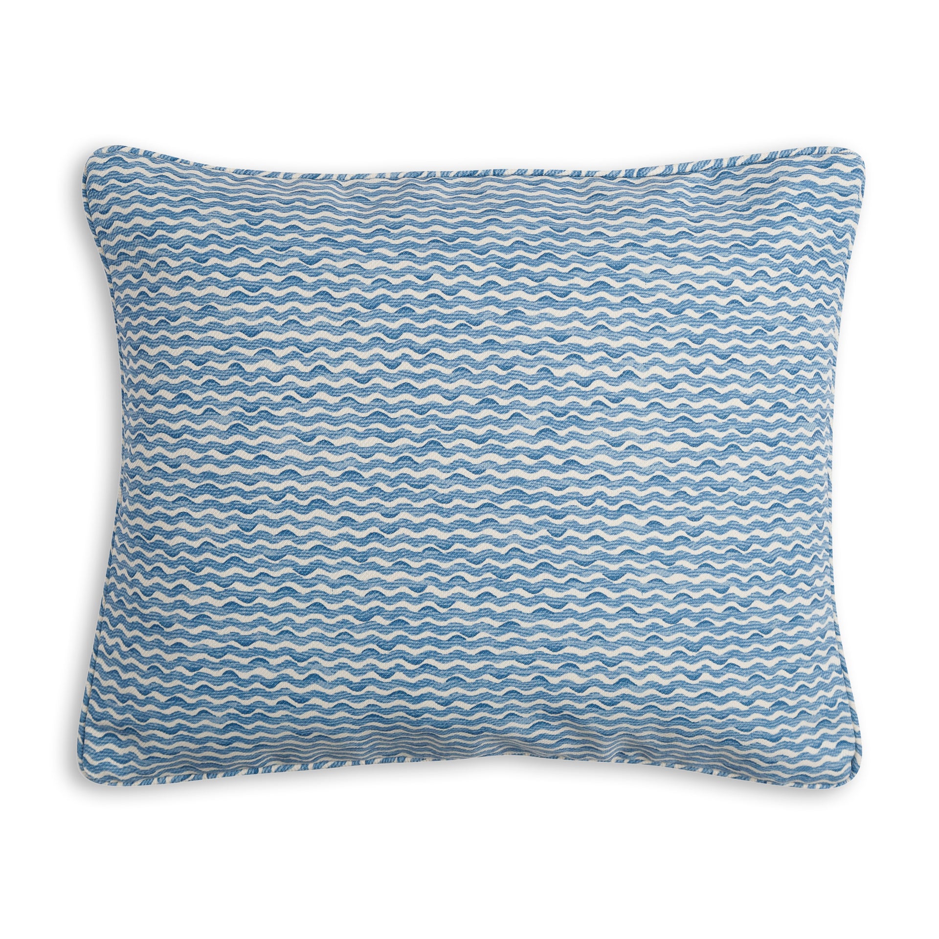 Oblong Outdoor Cushion in Blue Popple