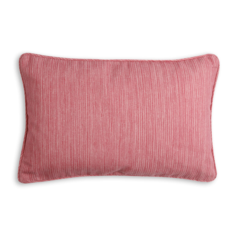 Oblong Outdoor Cushion in Alta Pink Strié