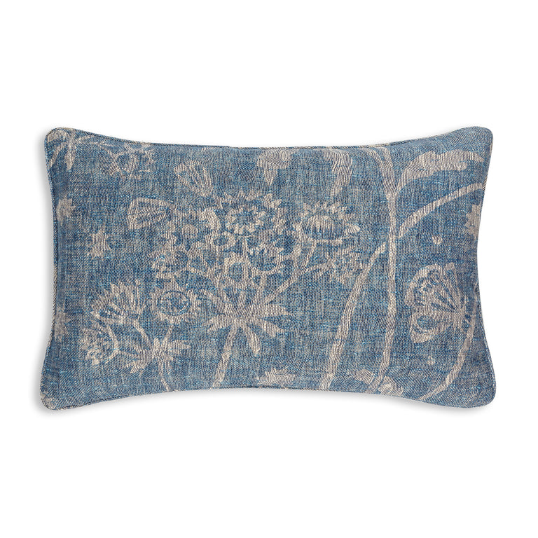 Oblong Cushion in Blue Astrea