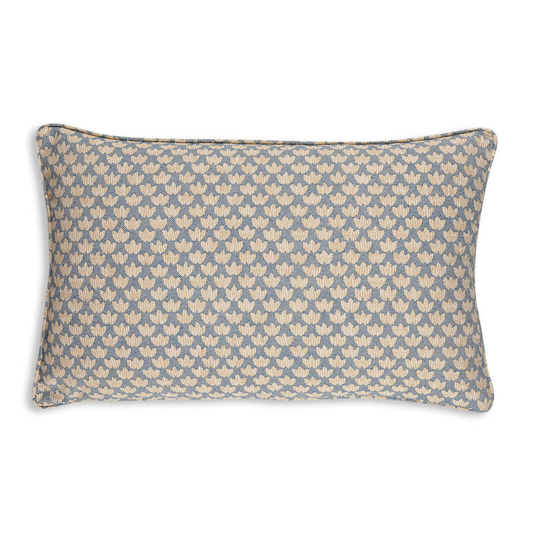 Oblong Cushion in Blue Eythorne