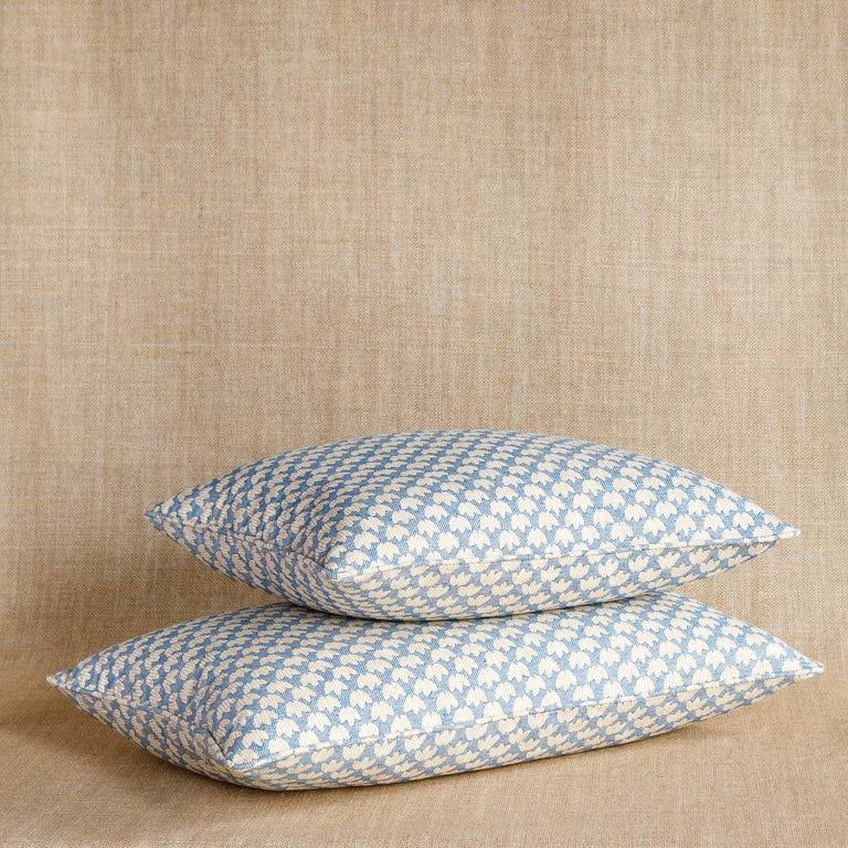 Oblong Cushion in Blue Eythorne