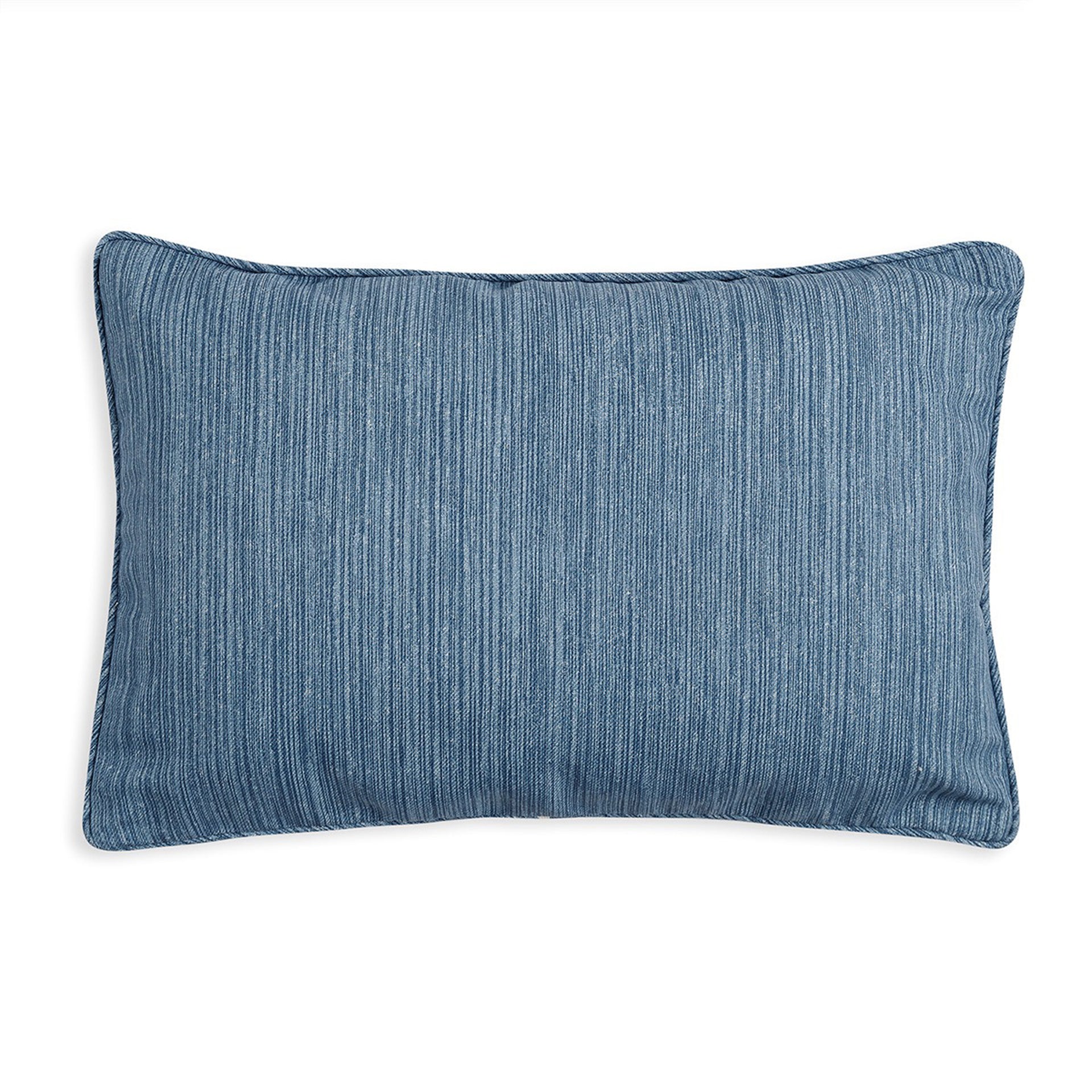 Oblong Outdoor Cushion in Blaise Strié