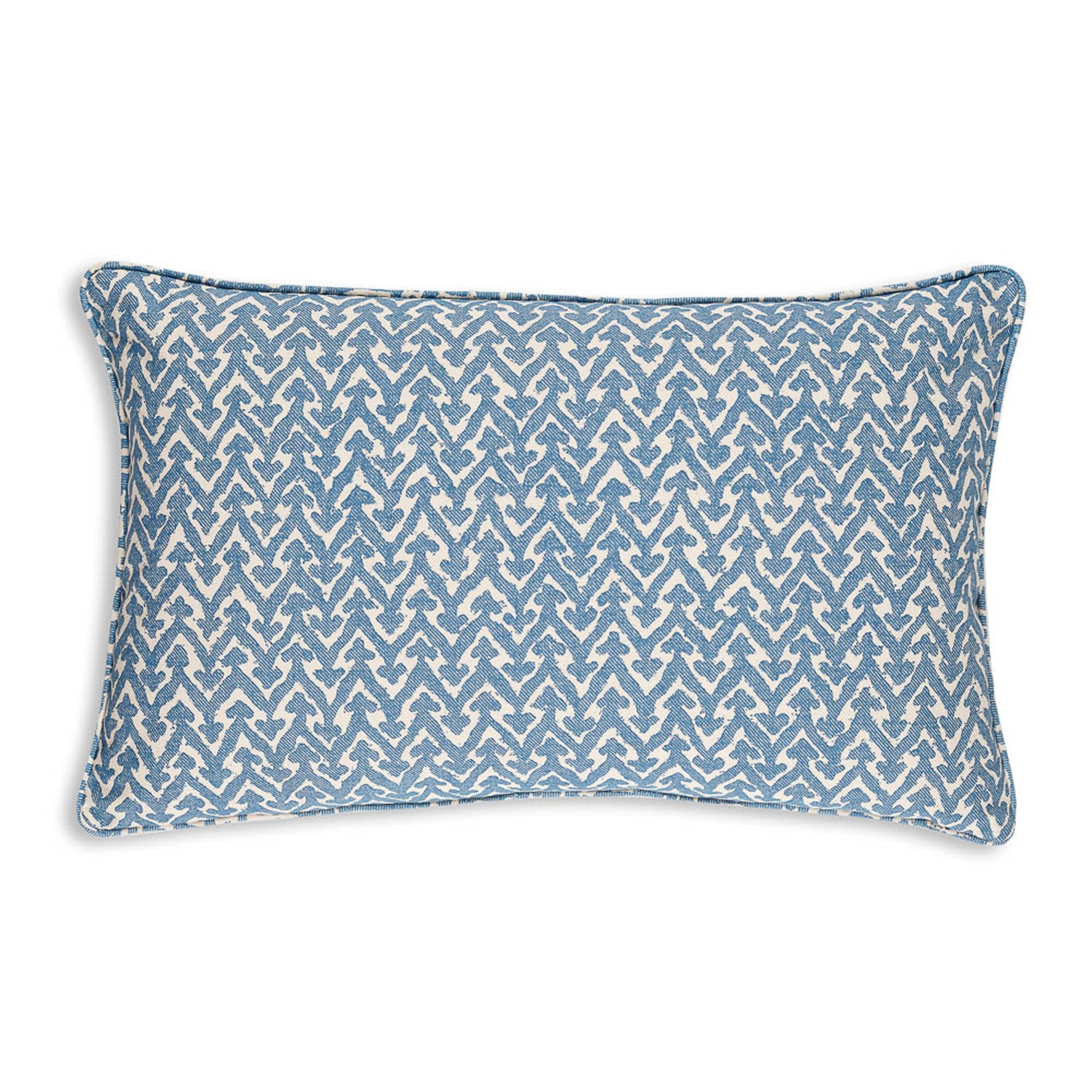 Oblong Cushion in Blue Rabanna
