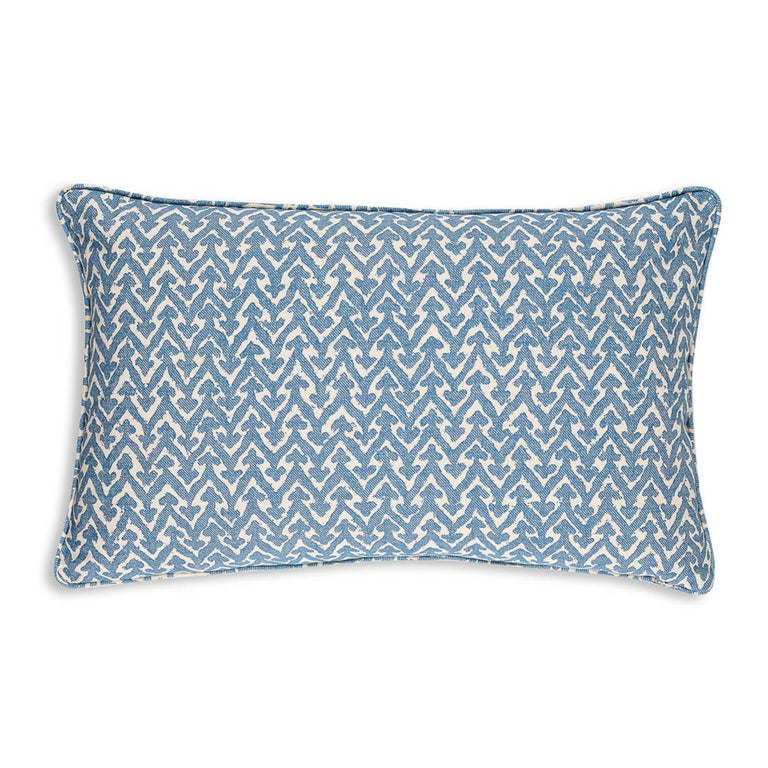 Oblong Cushion in Blue Rabanna