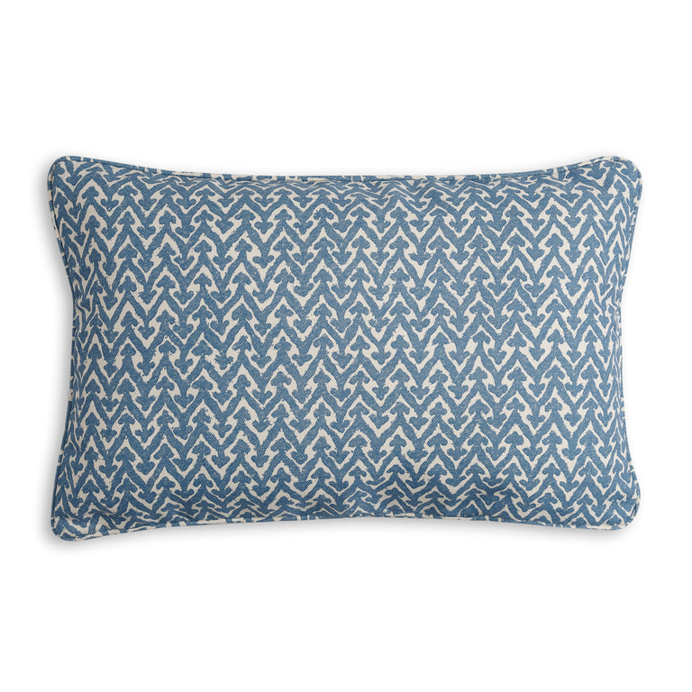 Oblong Outdoor Cushion in Blue Rabanna