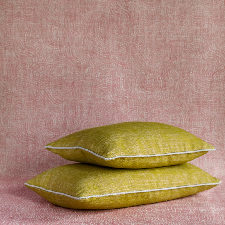 Oblong Cushion in Euphorbia