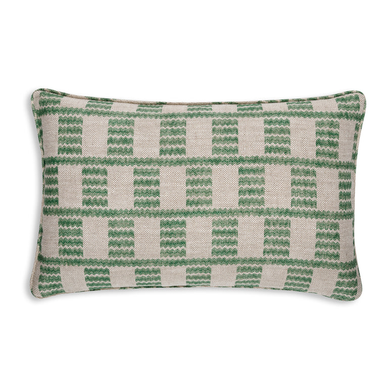 Oblong Cushion in Green Cove