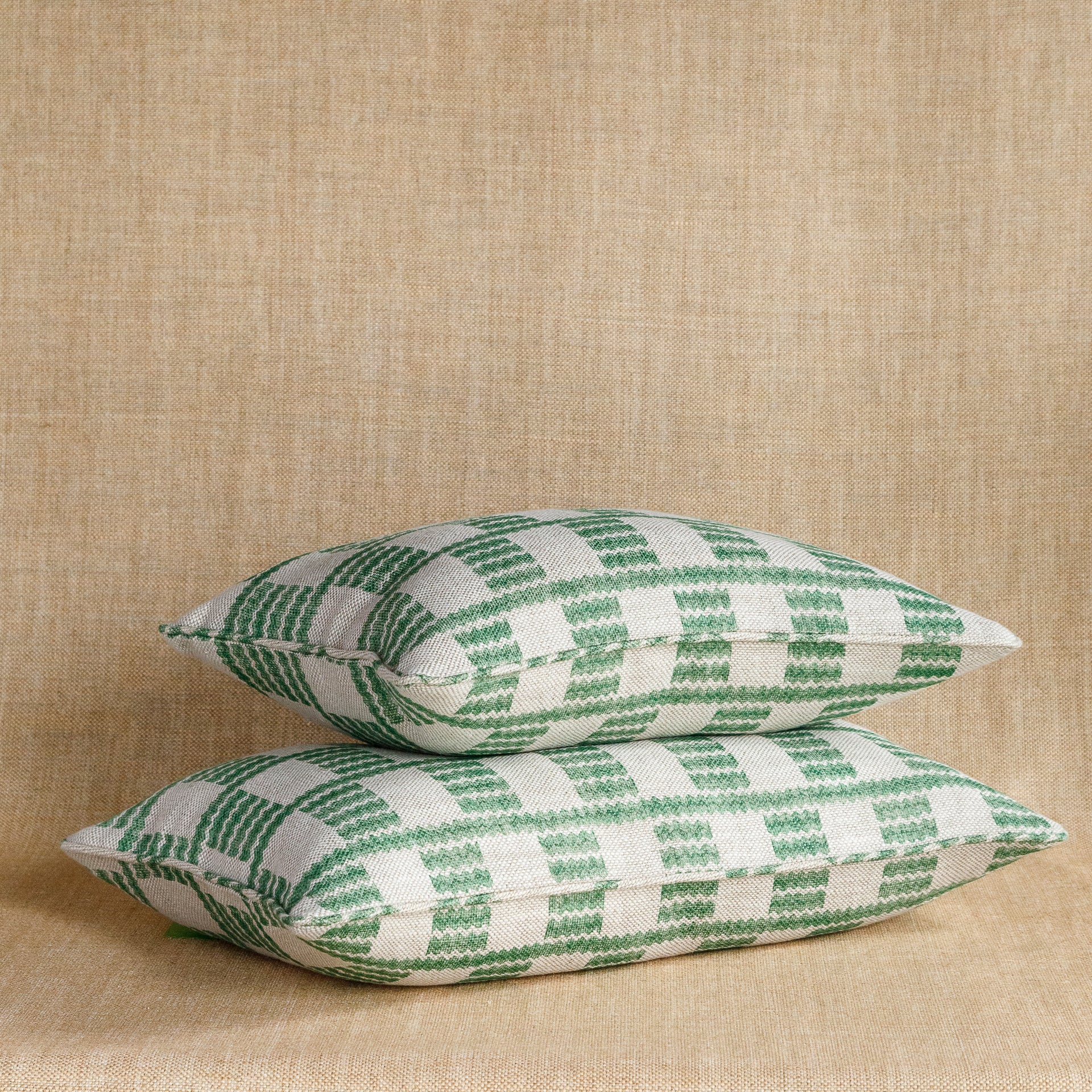 Oblong Cushion in Green Cove