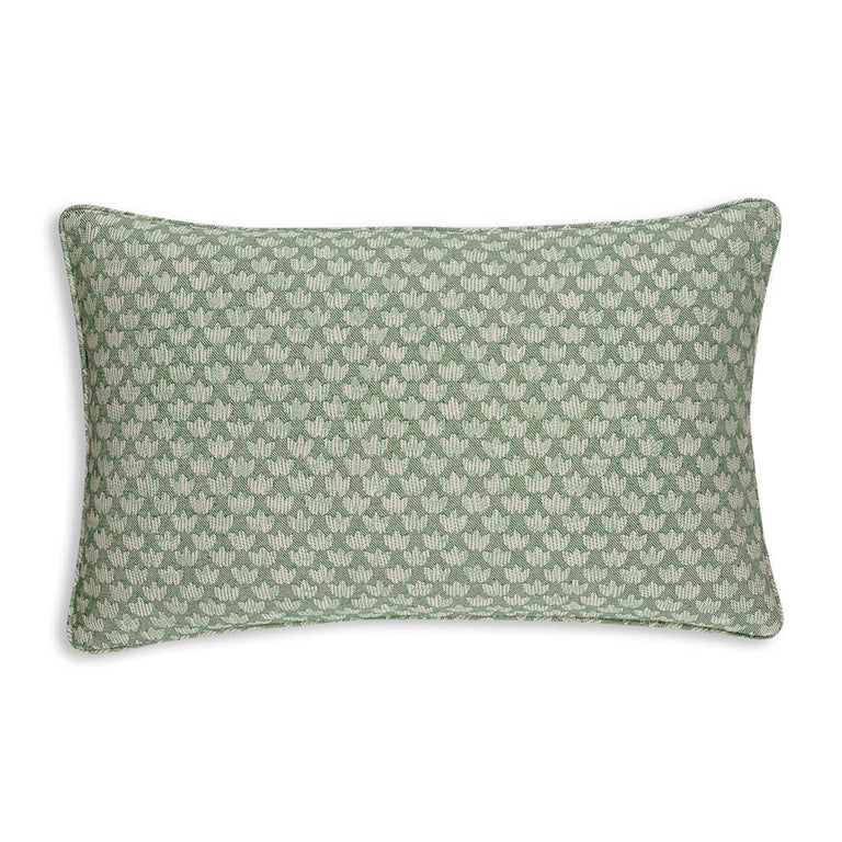 Oblong Cushion in Green Eythorne