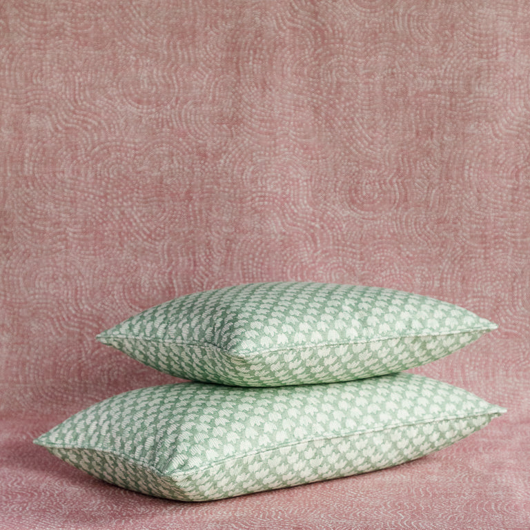 Oblong Cushion in Green Eythorne