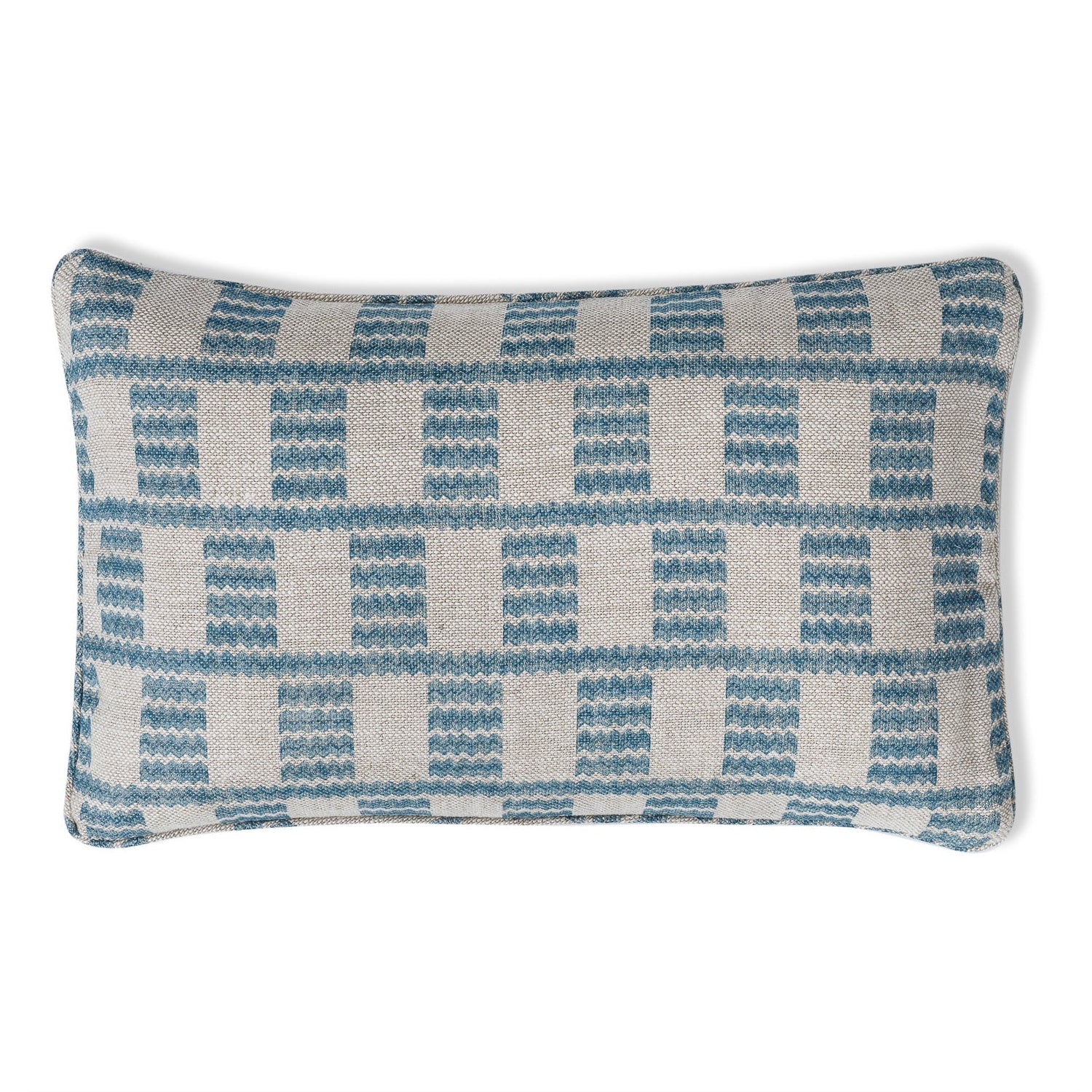 Oblong Cushion in Light Blue Cove