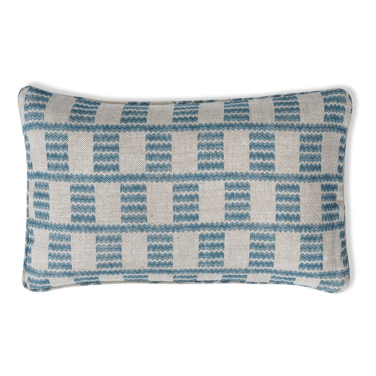 Oblong Cushion in Light Blue Cove