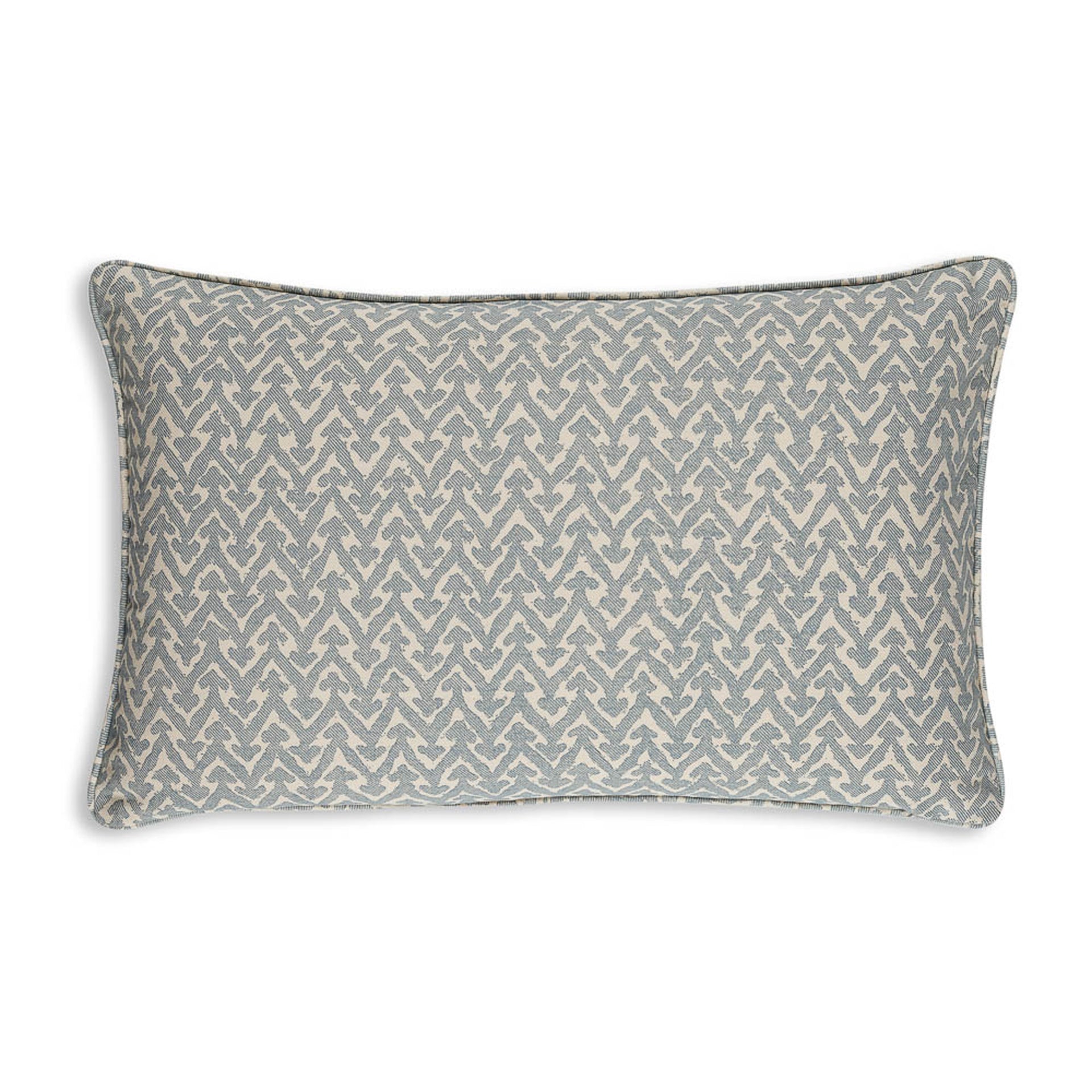 Oblong Cushion in Light Blue Rabanna