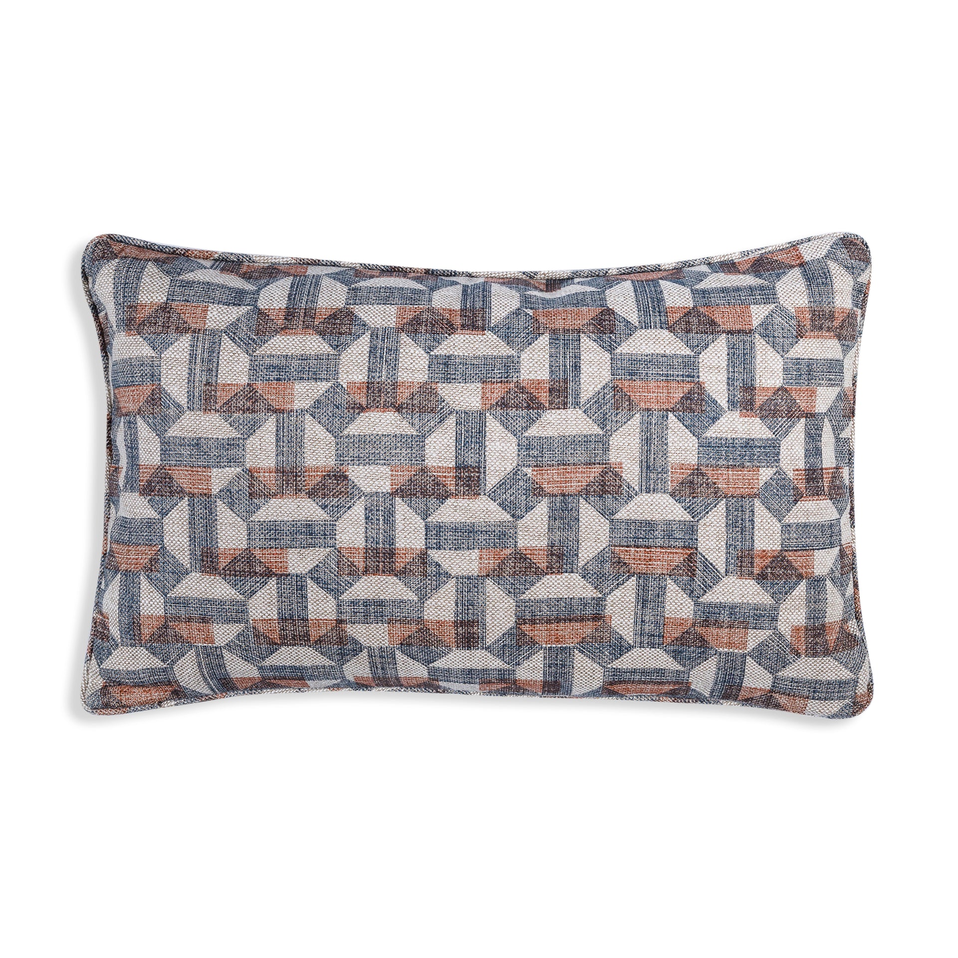 Oblong Cushion in Neutral Salina