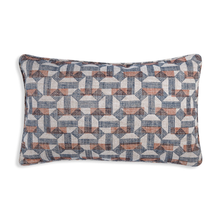 Oblong Cushion in Neutral Salina