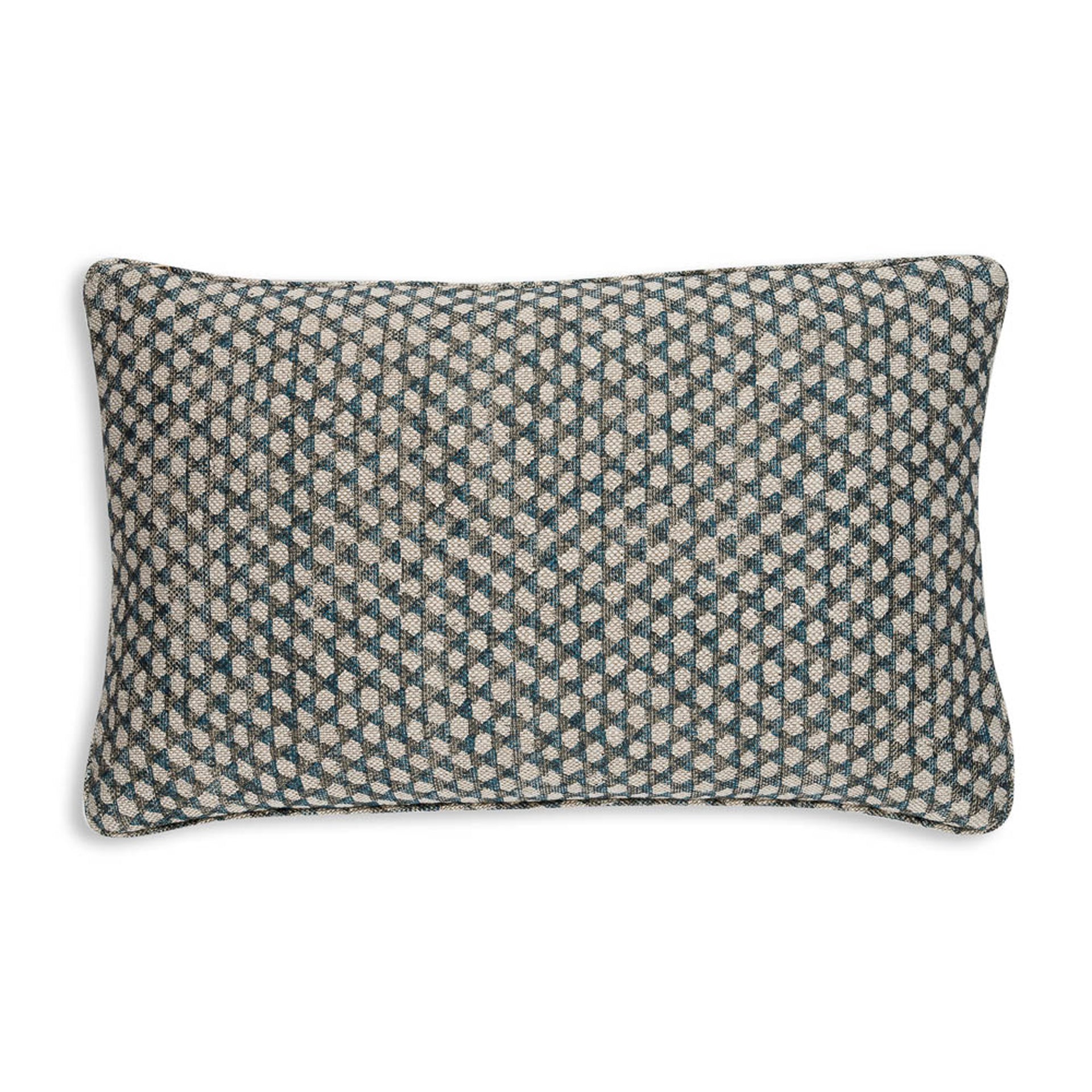 Oblong Cushion in Neutral Wicker