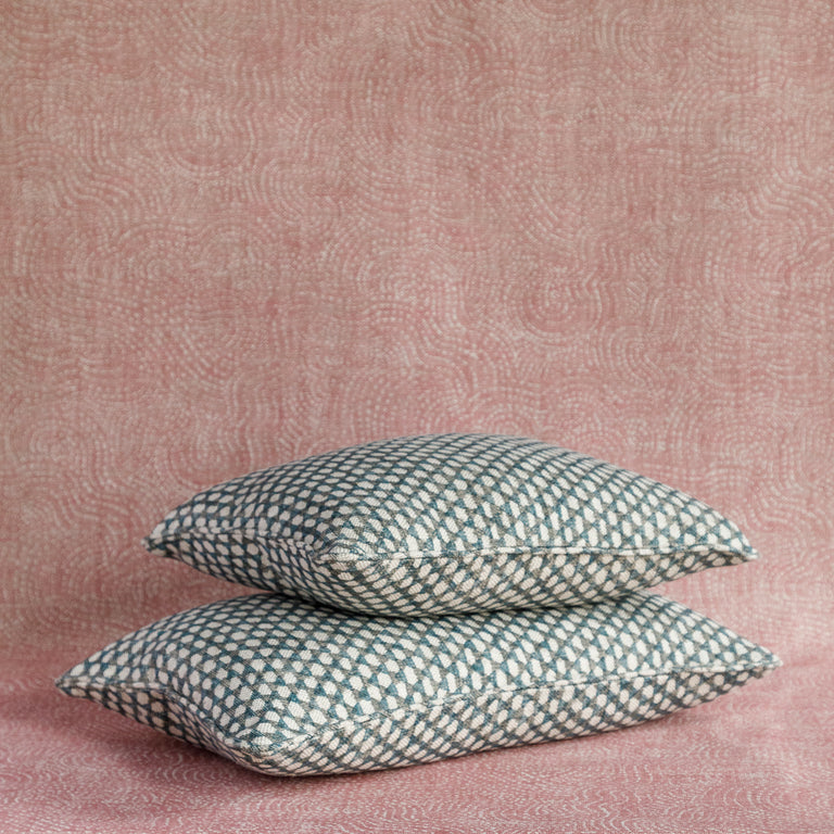 Oblong Cushion in Neutral Wicker
