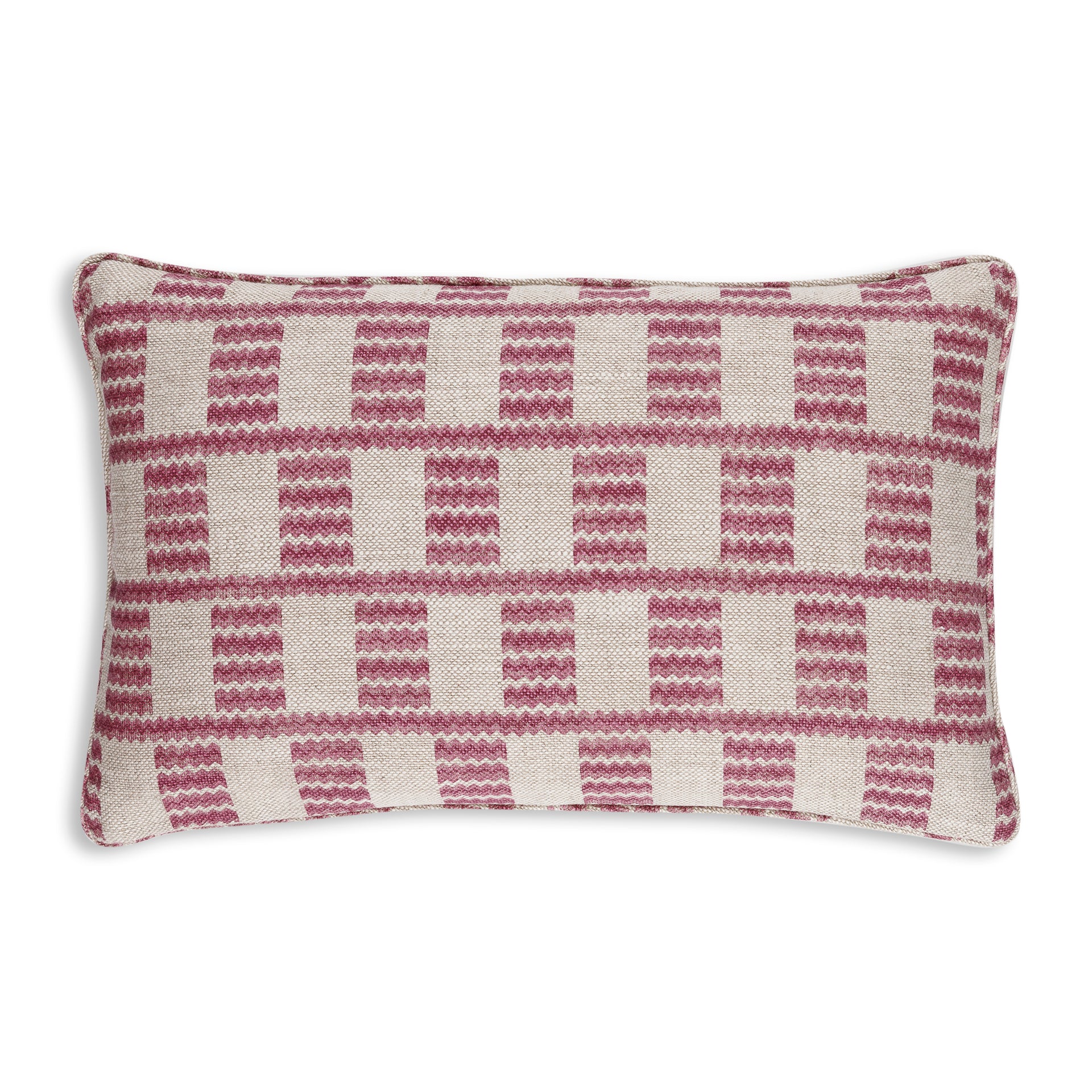 Oblong Cushion in Pink Cove