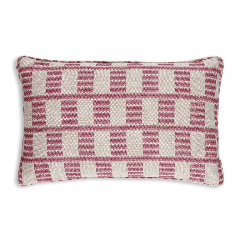 Oblong Cushion in Pink Cove