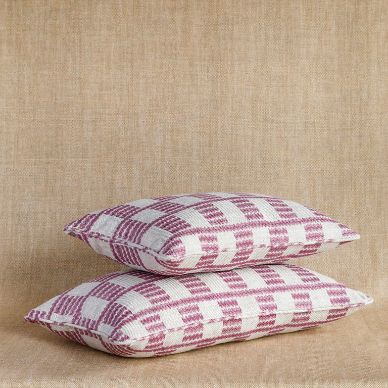 Oblong Cushion in Pink Cove