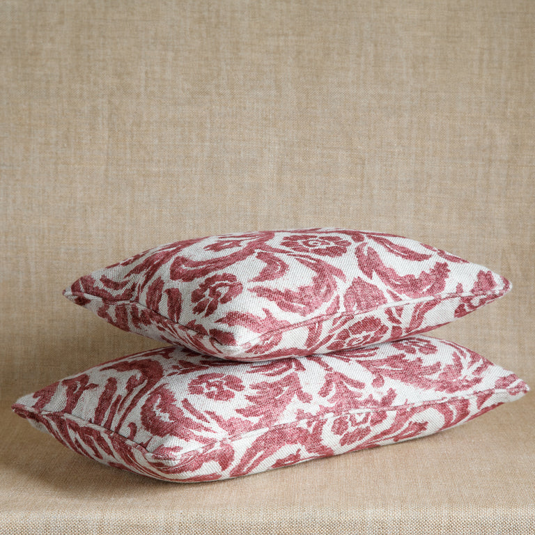 Oblong Cushion in Pink Marlborough