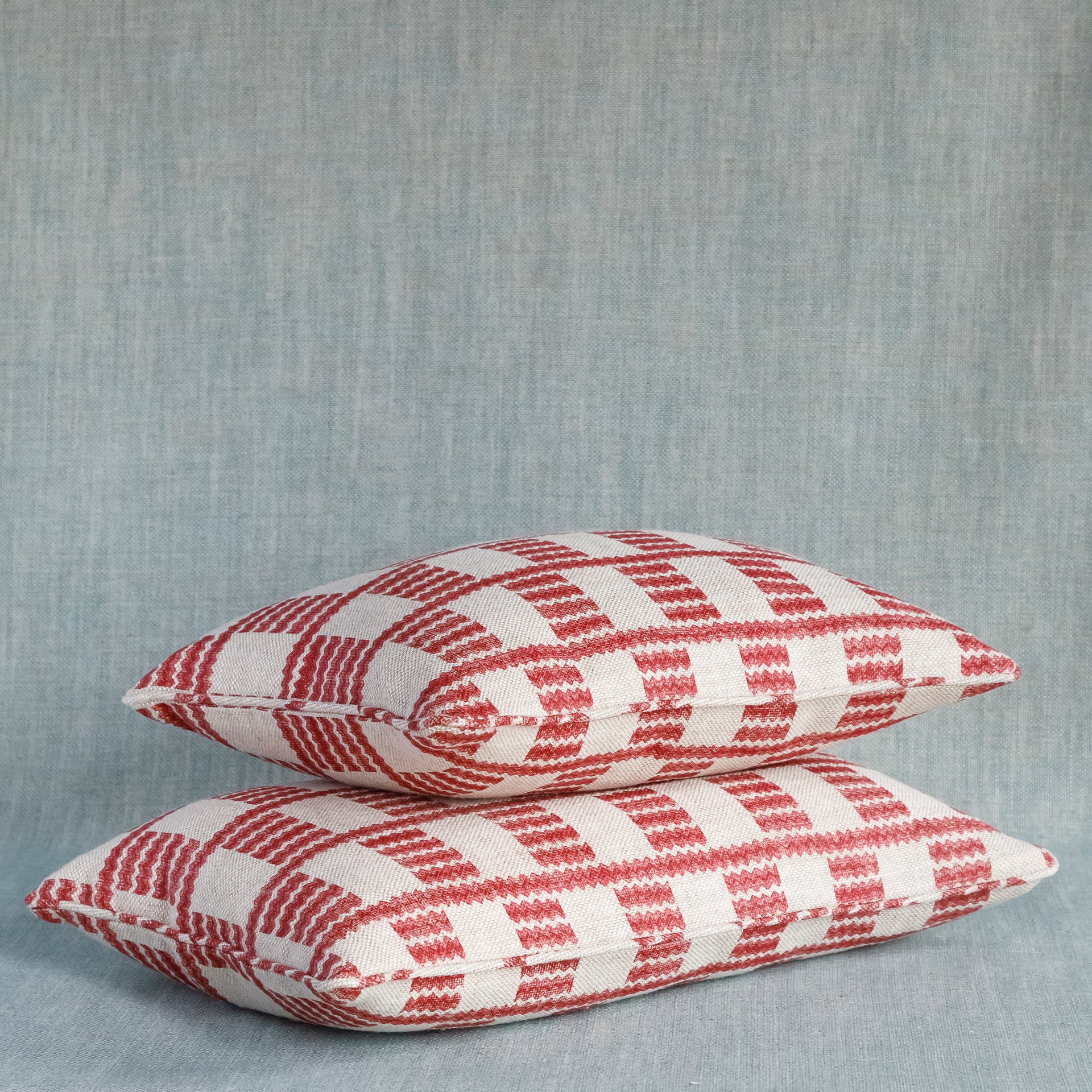 Oblong Cushion in Red Cove