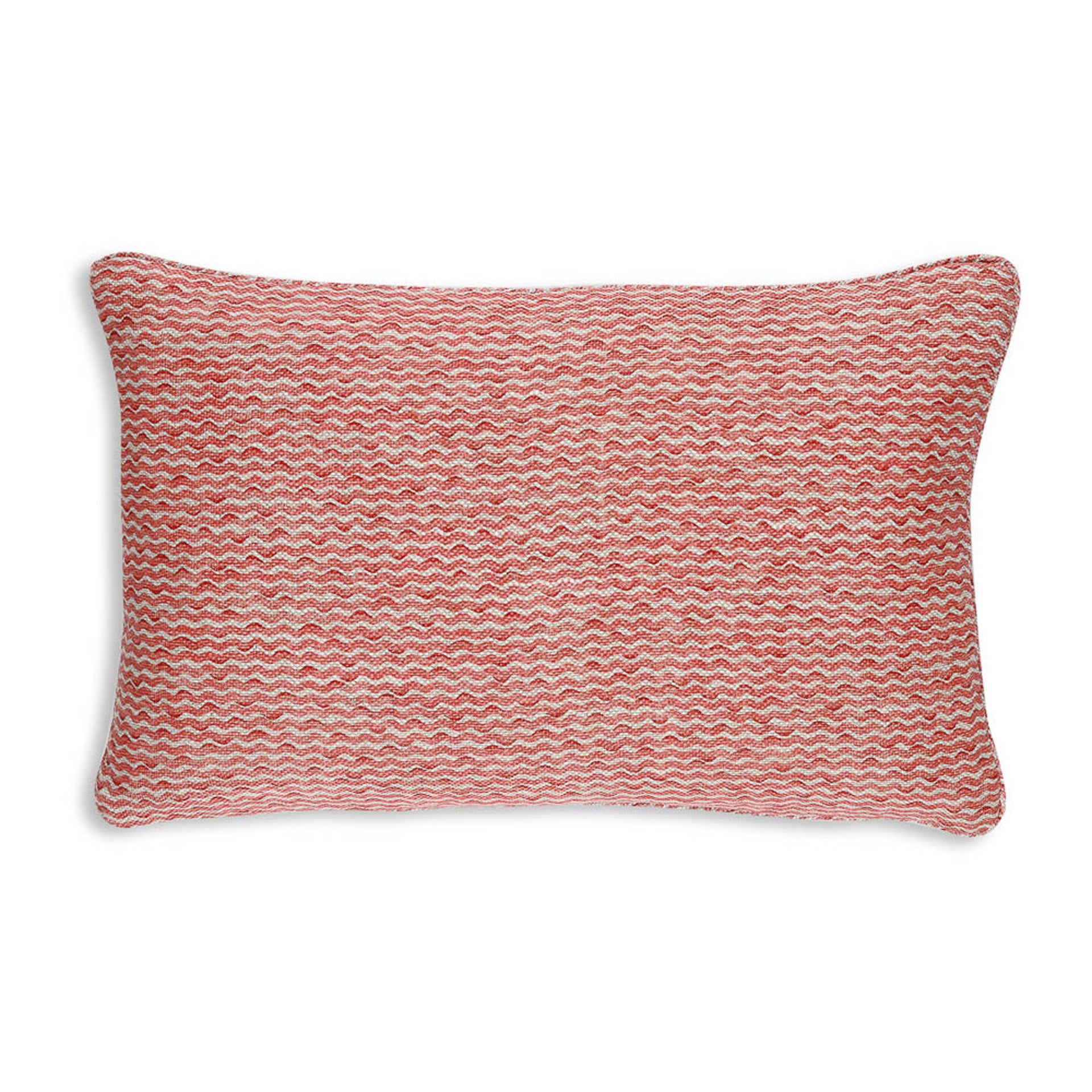 Oblong Cushion in Red Popple