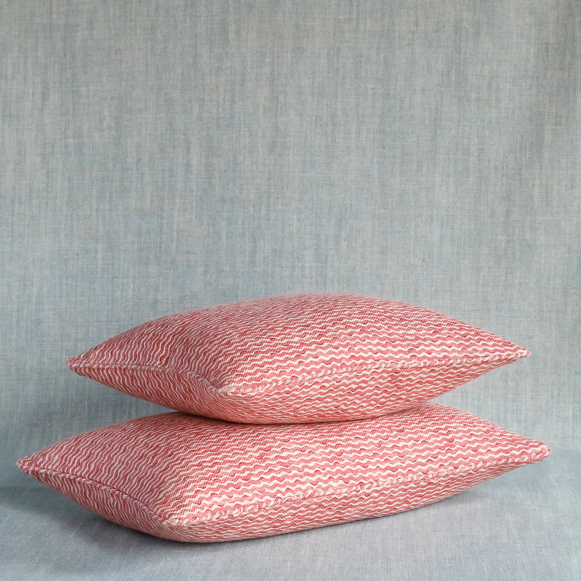 Oblong Cushion in Red Popple