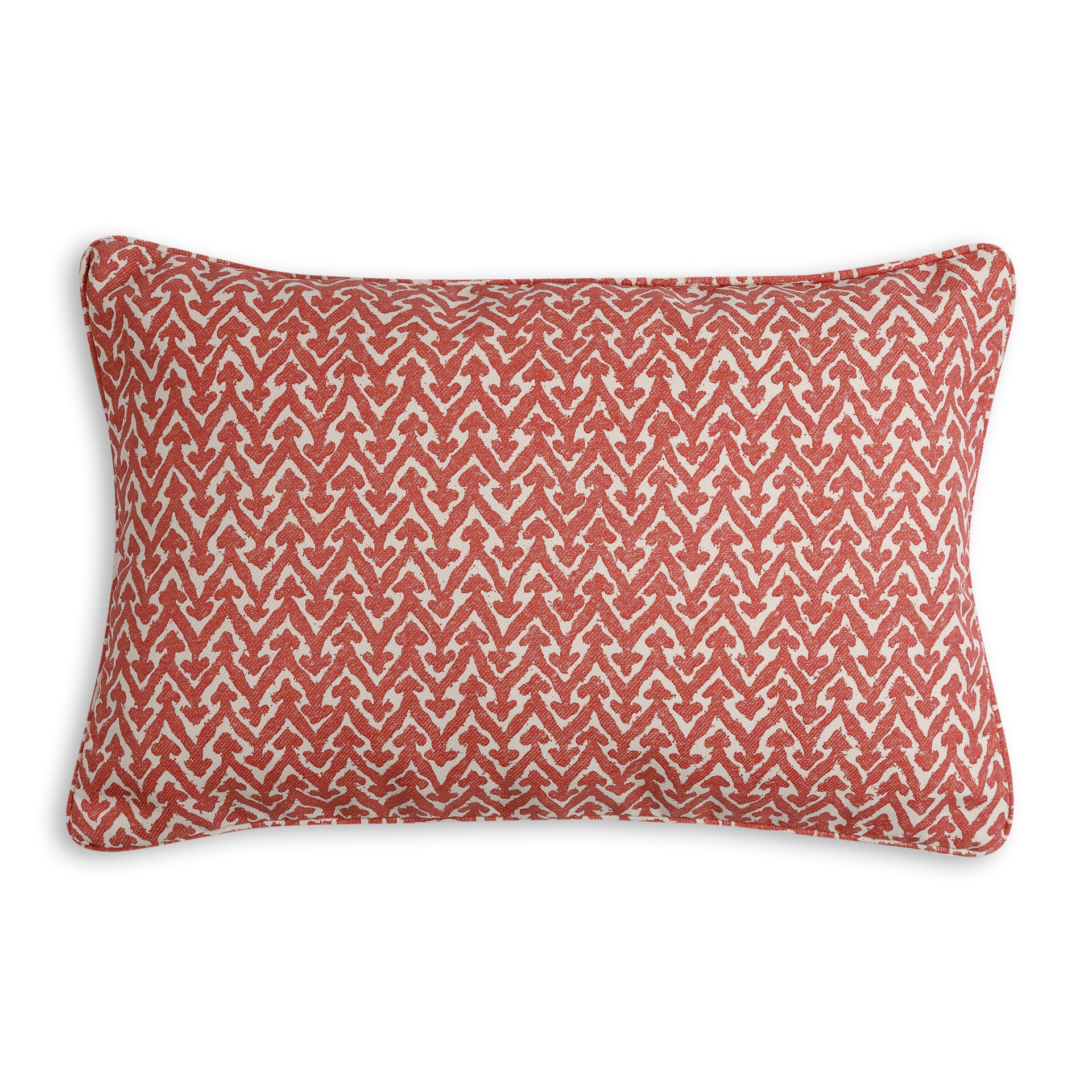 Oblong Outdoor Cushion in Red Rabanna