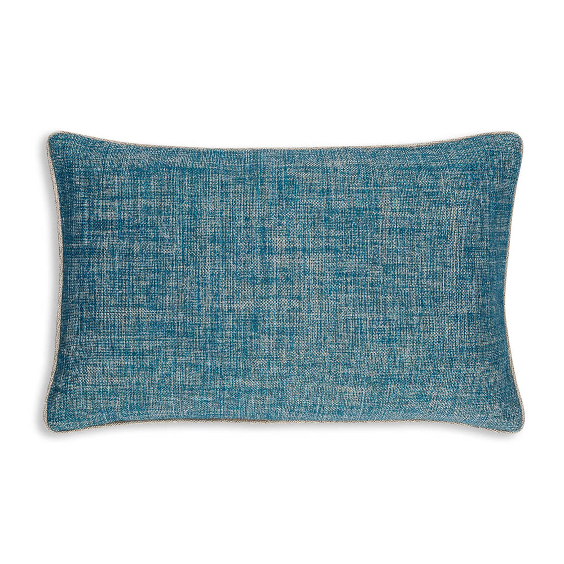 Oblong Cushion in Suede Shoes