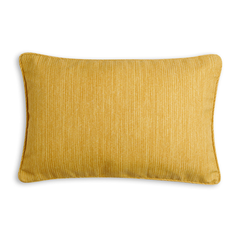 Oblong Outdoor Cushion in Yellow Brick Road Strié