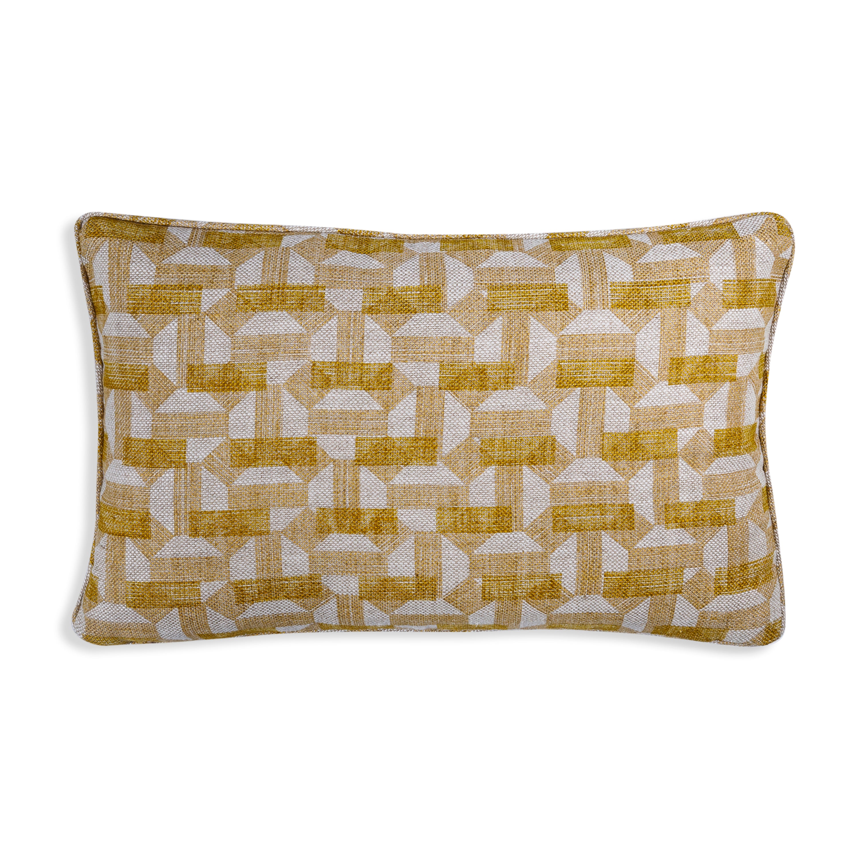 Oblong Cushion in Yellow Salina