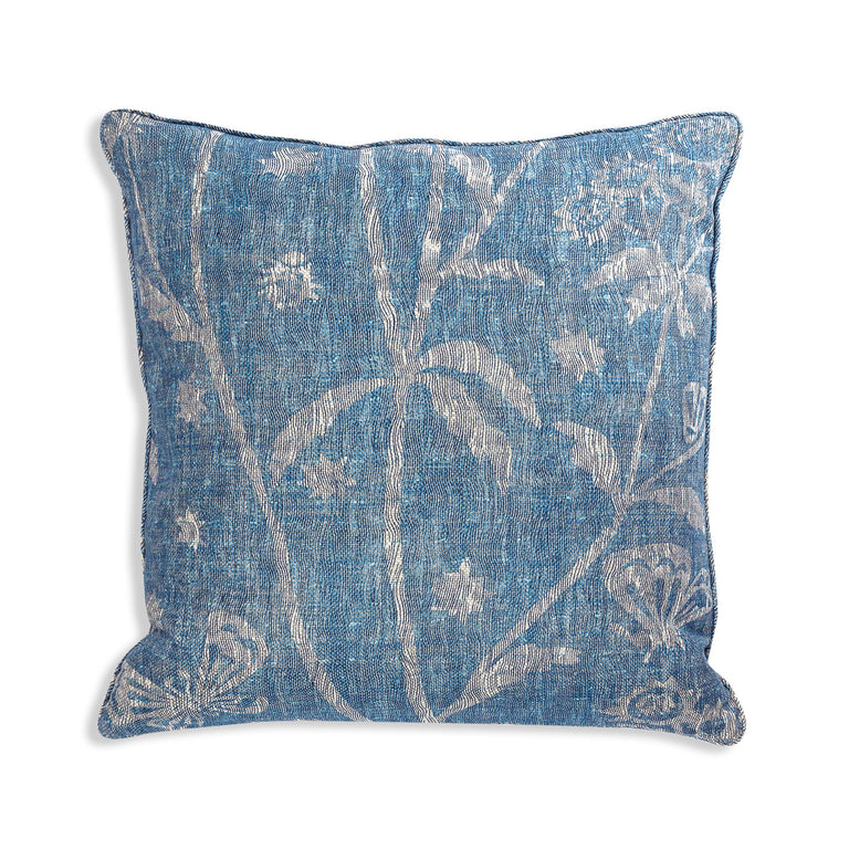 Square Cushion in Blue Astrea