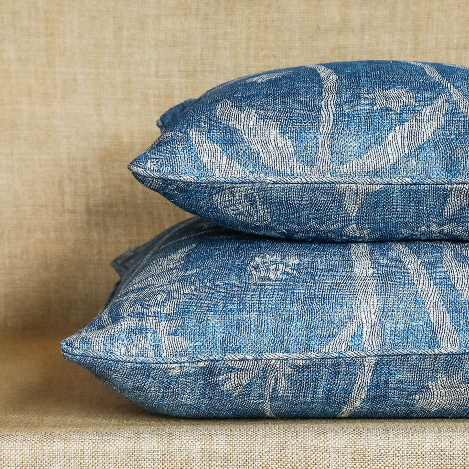 Square Cushion in Blue Astrea