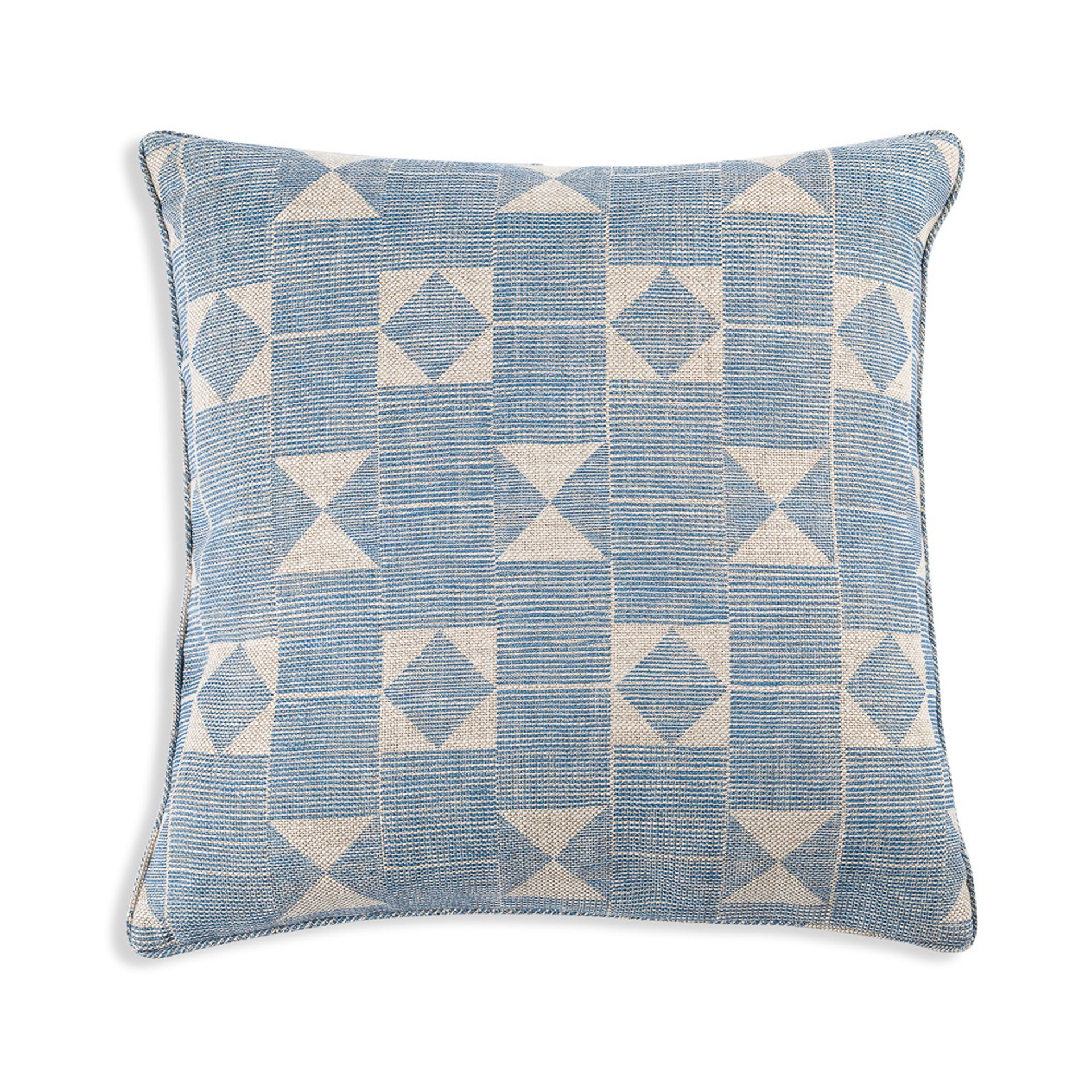 Square Cushion in Blue Flag