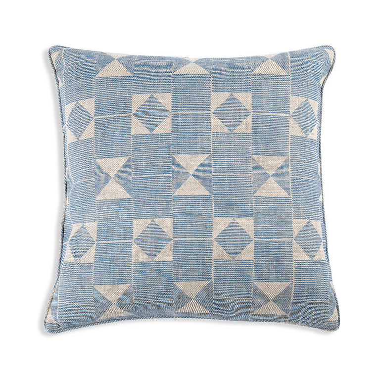 Square Cushion in Blue Flag