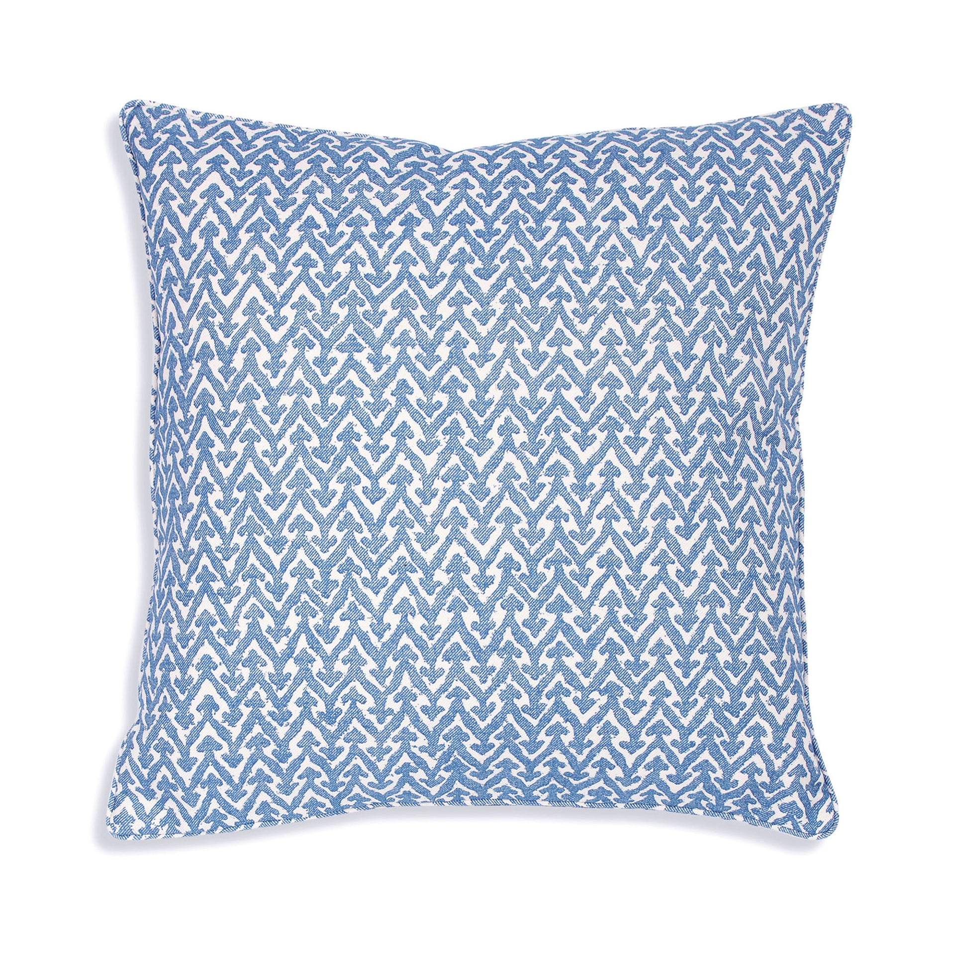 Square Cushion in Blue Rabanna