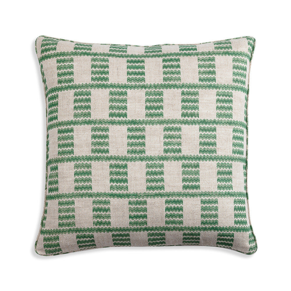Square Cushion in Green Cove