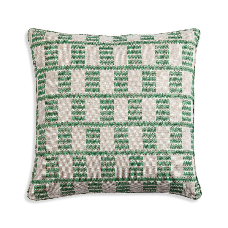 Square Cushion in Green Cove