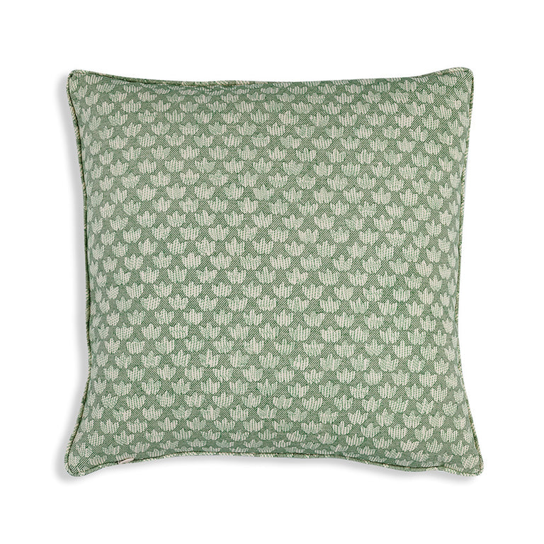 Square Cushion in Green Eythorne