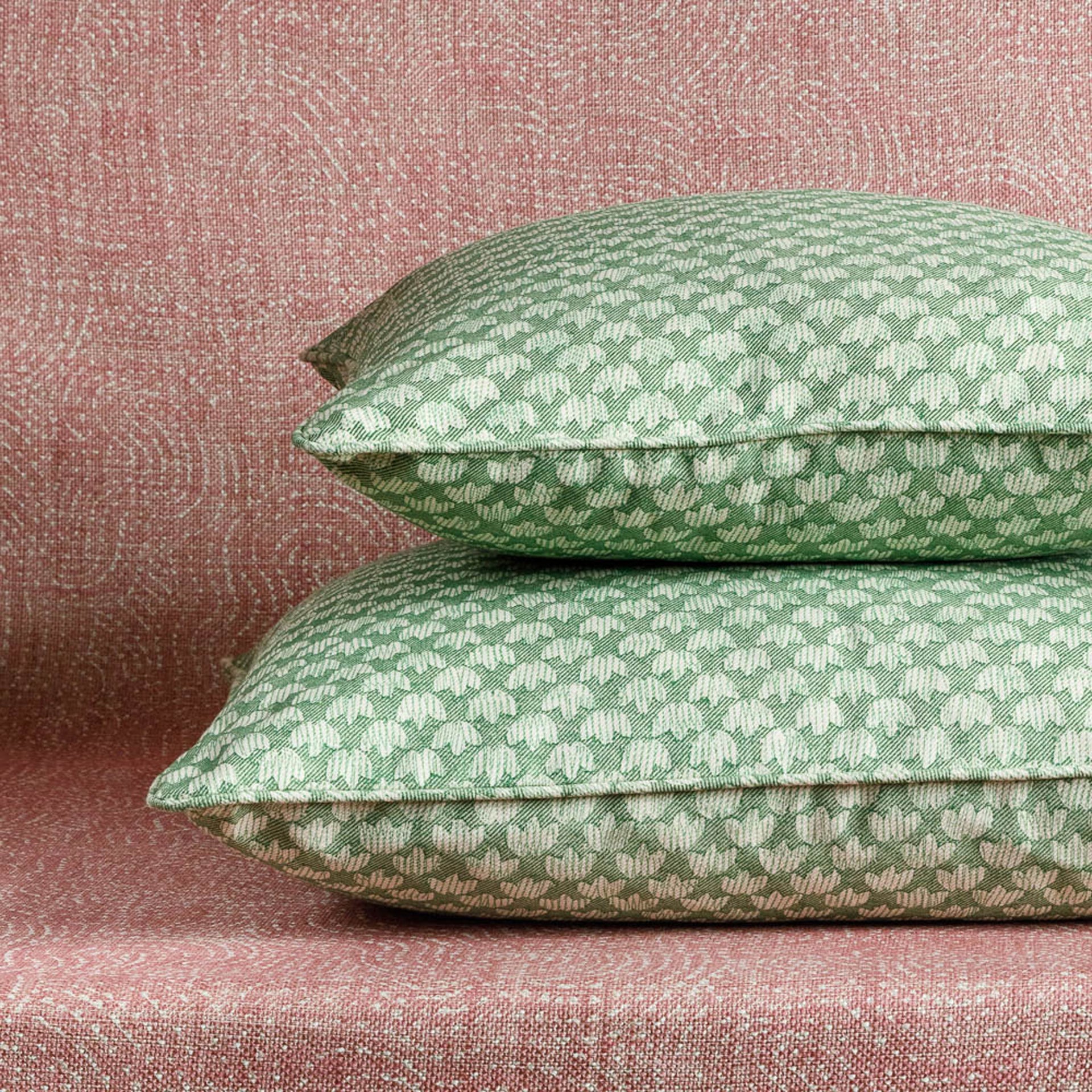 Square Cushion in Green Eythorne