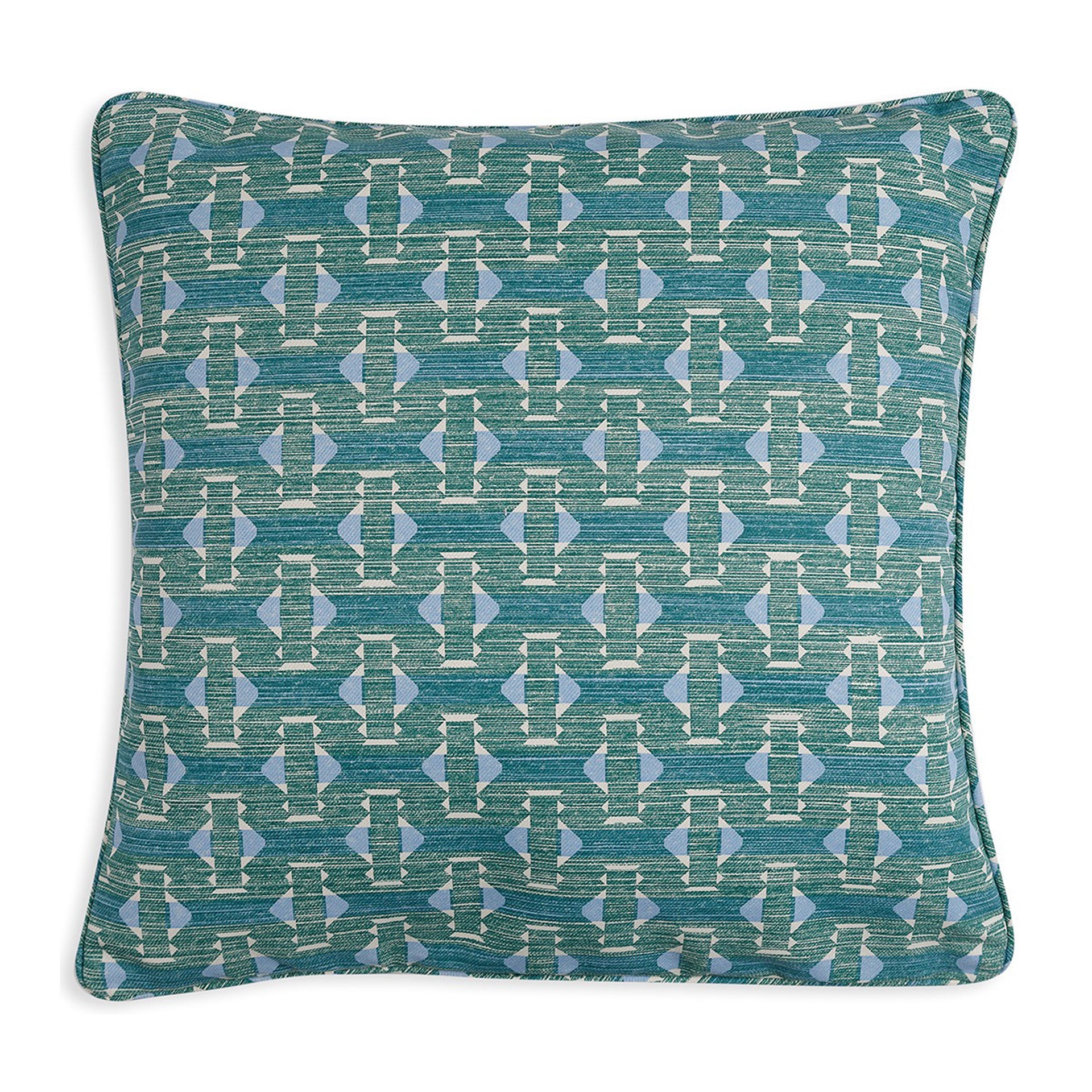Square Outdoor Cushion in Green Sicily