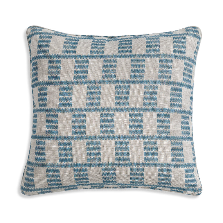 Square Cushion in Light Blue Cove