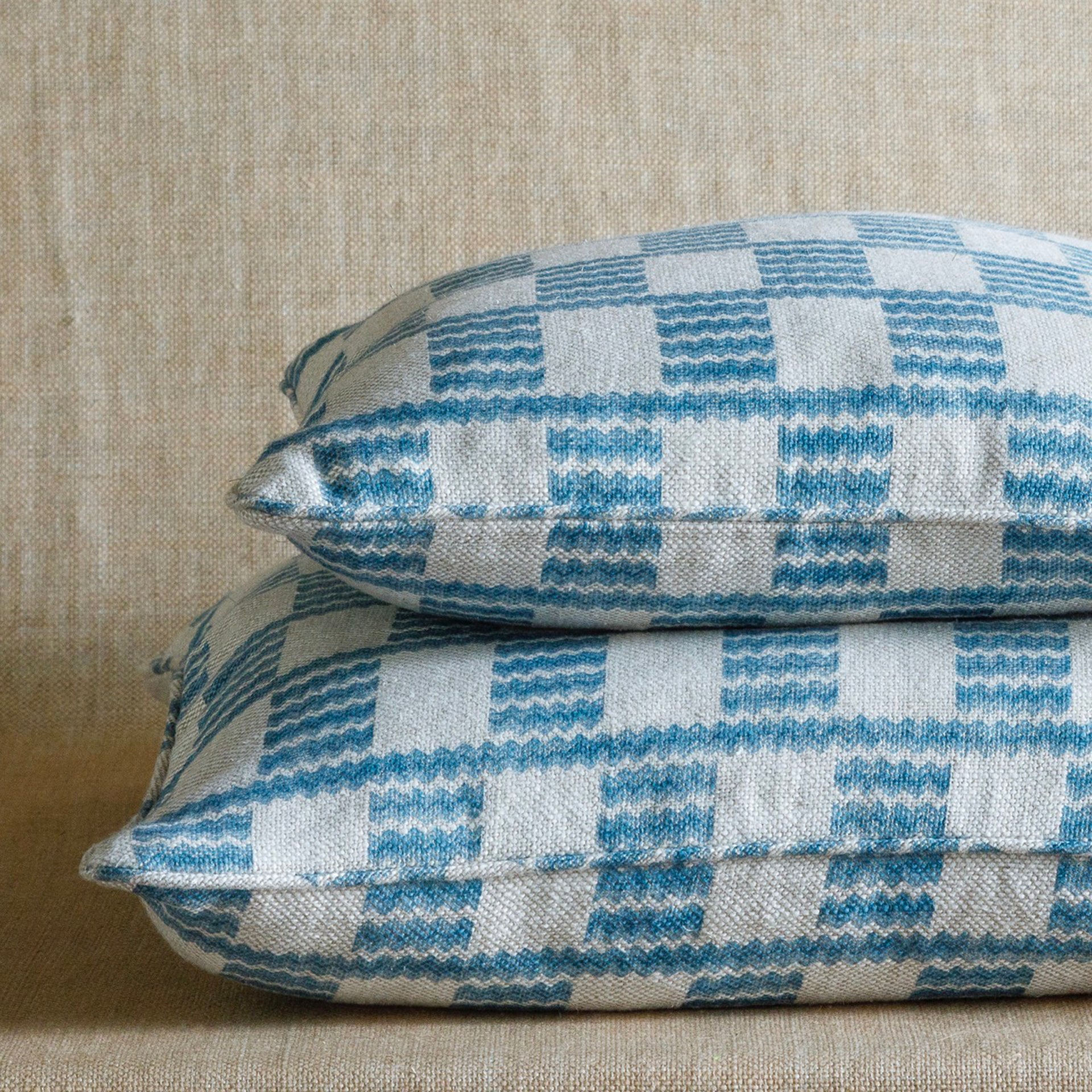Square Cushion in Light Blue Cove